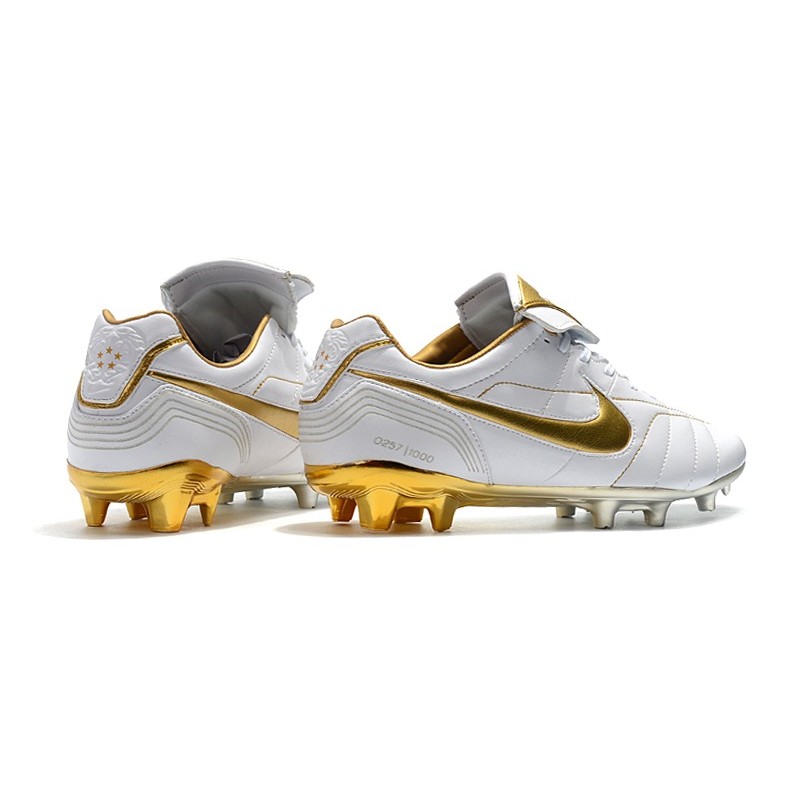 Nike Tiempo Legend R Elite FG Bílý Zlato